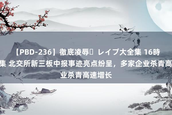 【PBD-236】徹底凌辱・レイプ大全集 16時間 第2集 北交所新三板中报事迹亮点纷呈，多家企业杀青高速增长