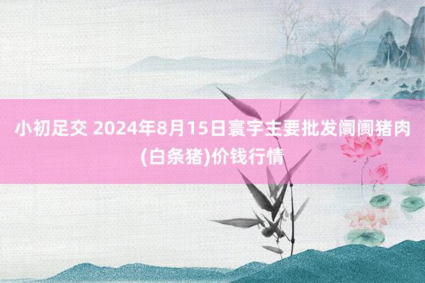 小初足交 2024年8月15日寰宇主要批发阛阓猪肉(白条猪)价钱行情