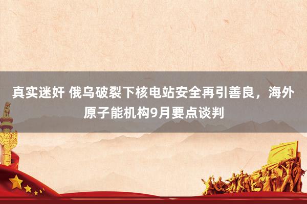 真实迷奸 俄乌破裂下核电站安全再引善良，海外原子能机构9月要点谈判