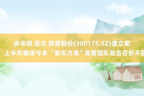 步非烟 足交 朗源股份(300175.SZ)遭立案！上半年握续亏本 “新东方系”高管团队能否百折不回